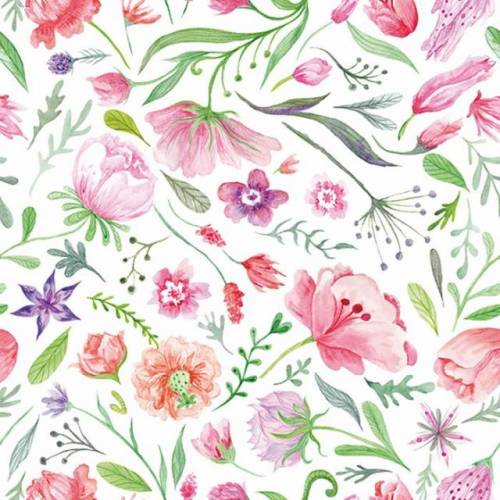 Serwtka aha 33x33cm w wzorze KW 106 maki i róże