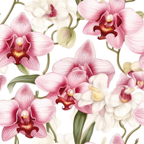 Serwtka aha 33x33cm w wzorze KW 131 różowe lilie