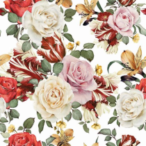 Serwetki aha kwiaty KW 120 a'20 33cm