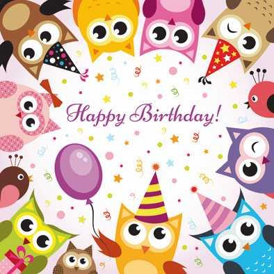 Serwetki aha 33x33cm z nadrukiem ED 59 Happy Birthday Party