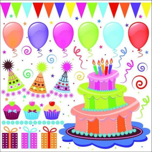 Serwetki aha 33x33cm z nadrukiem ED 39 Birthday Party
