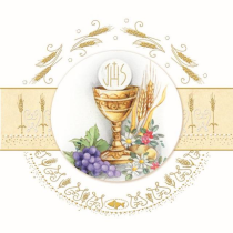 Serwetki aha komunia Kom 13 a'20 33cm karton