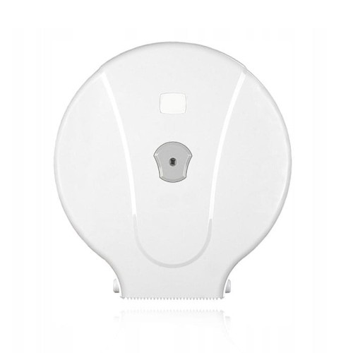 Dozownik do papieru Jumbo, biały wykonany z wysokiej jakości tworzywa ABS, zamykany na kluczyk plastikowy