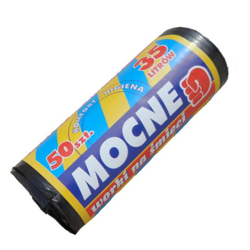 Worki na śmieci MOCNE, pakowane po 50 worków 35 litrowych