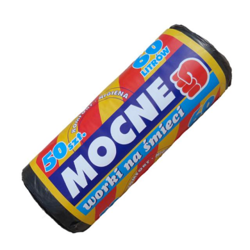 Worki na śmieci MOCNE 50 worków na rolce po 60 litrów