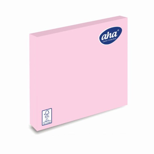 Serwetka aha 33x33cm jednobarwna o kolorze różówym