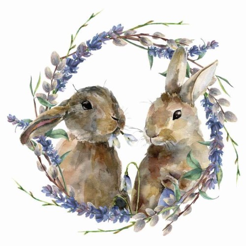 Serwtka WIELKANOCNA aha 33x33cm w wzorze WN 96