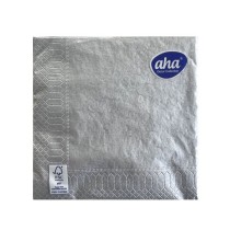 Serwetki aha srebrne a'20 33cm 