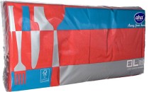 Serwetki czerwone 24x24cm 2warstwy a'200