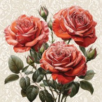 Serwetki aha kwiaty KW 126 a'20 33cm karton